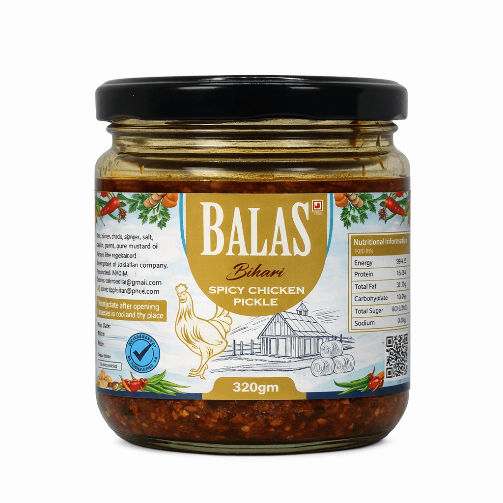 Bihari Spicy Chicken<br>(Signature Jar) 🌶️🌶️🌶️ - Balas Pickle