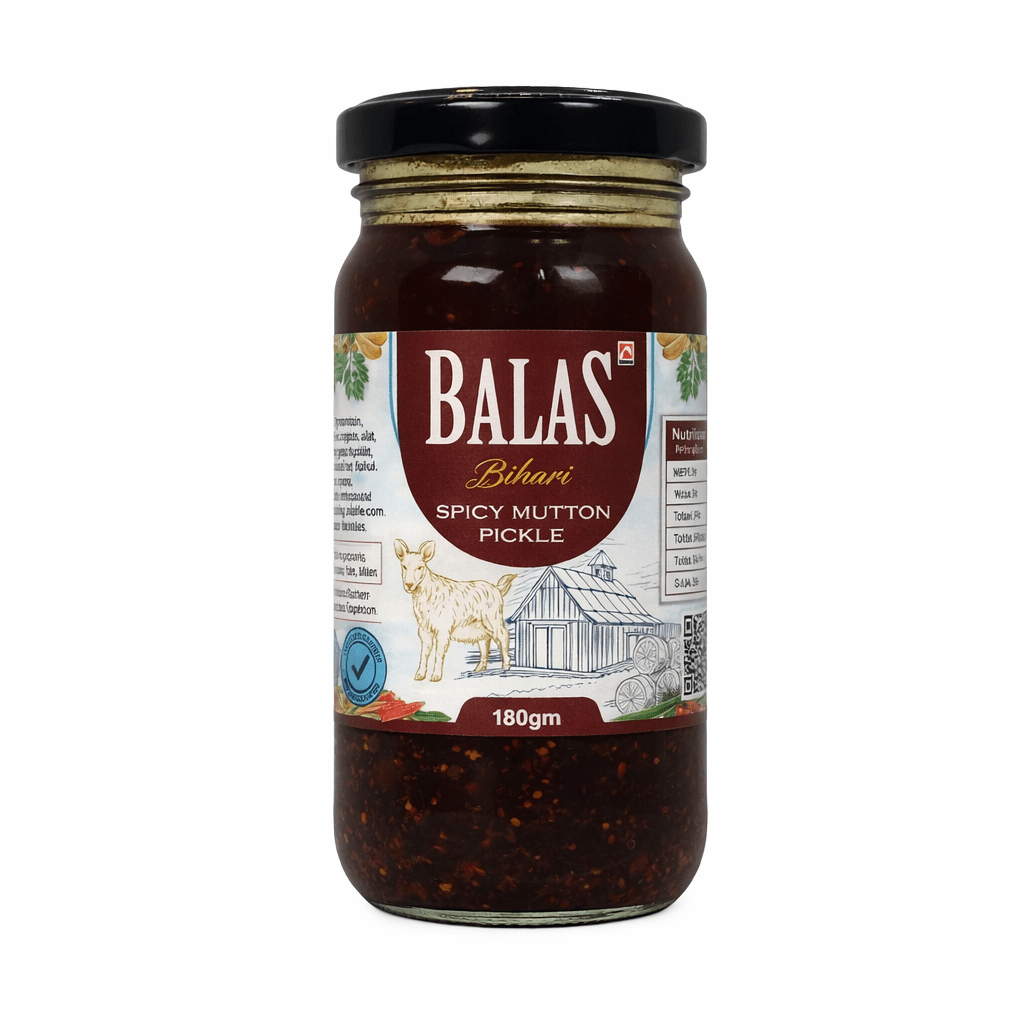 Bihari Spicy Mutton<br>(Essence Jar) 🌶️🌶️🌶️ - Balas Pickle
