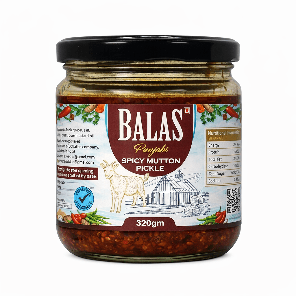 Bihari Spicy Mutton<br>(Signature Jar) 🌶️🌶️🌶️ - Balas Pickle