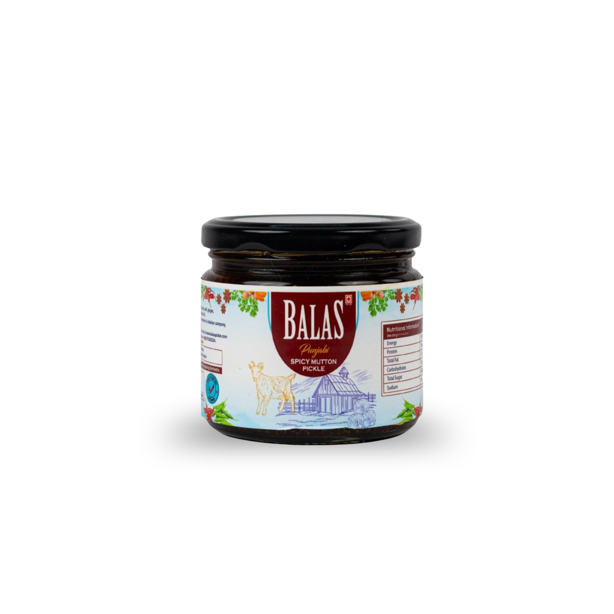 Punjabi Spicy Mutton<br>(320g) 🌶️🌶️ - Balas Pickle