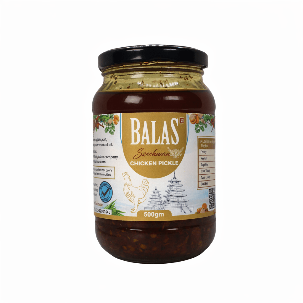 Schezwan Chicken Pickle<br>(Reserve Edition) 🌶️🌶️🌶️🌶️ - Balas Pickle