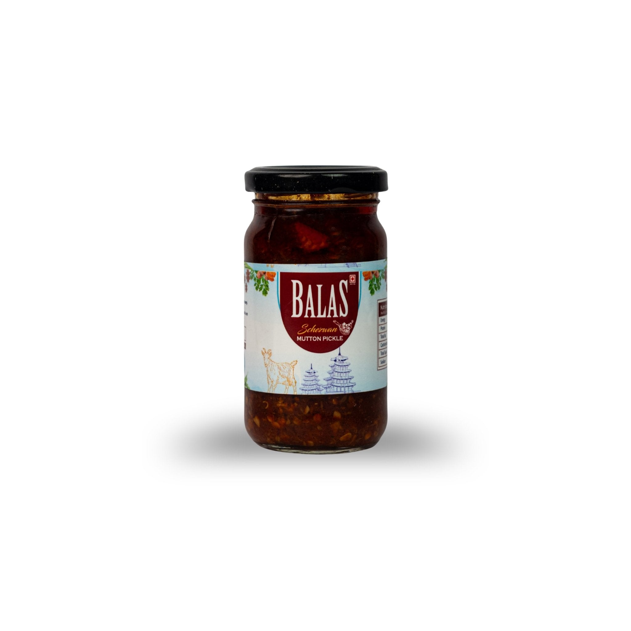 Schezwan Mutton Pickle<br>(180g) 🌶️🌶️🌶️🌶️ - Balas Pickle